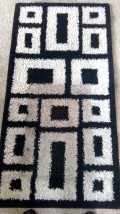 Rug cleaning - showing before and after areas on a rug - efficiently cleaned by Donegal Cleaning Services, Ireland